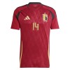 Camiseta de fútbol Bélgica Lukebakio 14 Primera Equipación Euro 2024 - Hombre